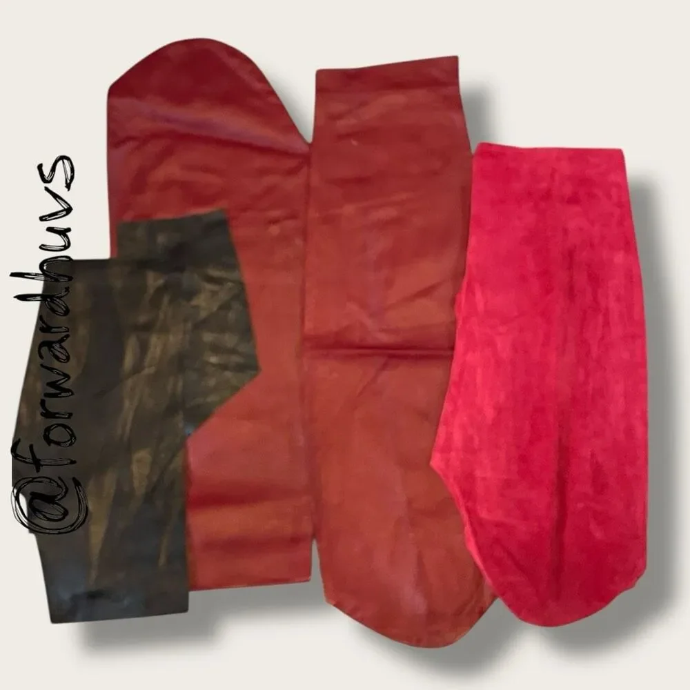 Scrap Suede Sewing Pieces & Leather Crafting Material  - 2 lbs 8 ounces